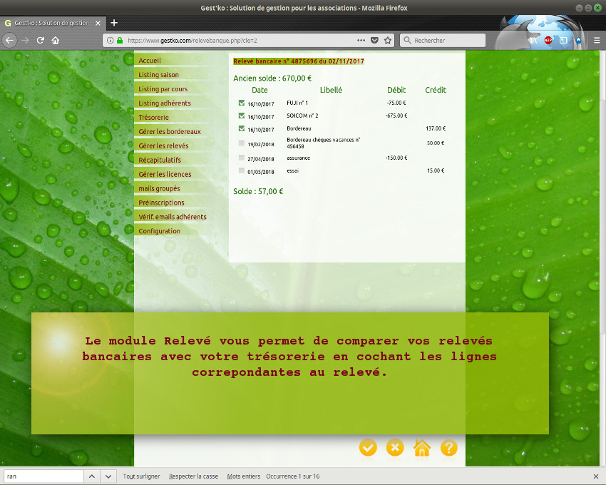 Logiciel de gestion pour associations : Gestko