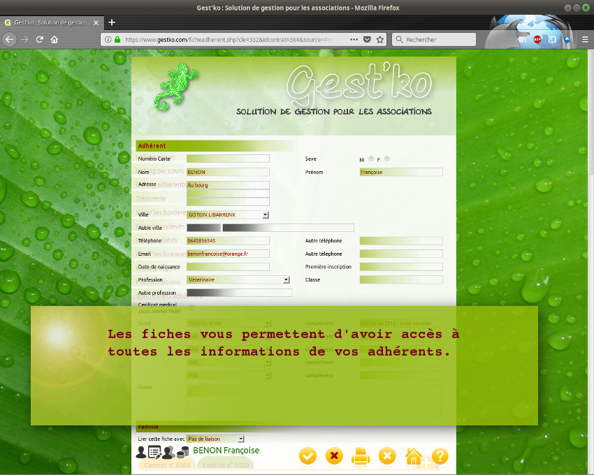 Logiciel de gestion pour associations : Gestko